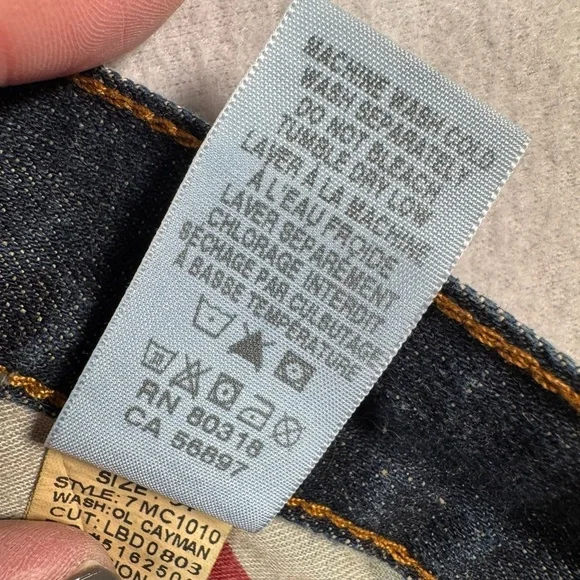 Lucky Brand Jeans Mens 34 Vintage Straight Mid Rise Dark Wash - Picture 6 of 13